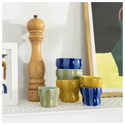 Hot &Klevering Tasses Circus - Set de 2 | Jaune