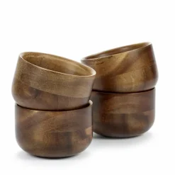 Serax Tasses Collage en bois - Set de 4 Naturel Hot