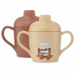 Best Konges Sløjd Tasses d'apprentissage Fraise - Set de 2 | Rouge