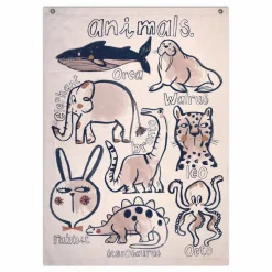 Studio Loco Tenture murale Animaux Multicolore New