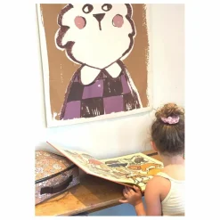 Enfant Studio Loco Décoration Murale|Déco Murale Enfant|Tenture murale Lapin