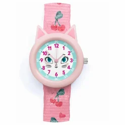 Outlet Djeco TICLOCK - Montre Chat | Rose