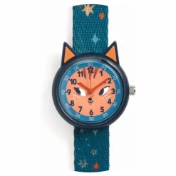 Outlet Djeco TICLOCK - Montre Ecureuil | Bleu foncé