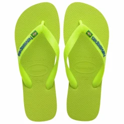 Femme Havaianas Tongs Brasil Logo Néon |