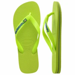 Femme Havaianas Tongs Brasil Logo Néon |