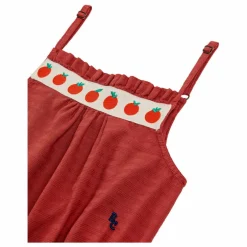 Bobo Choses Top à Bretelles Brodé Tomates | Rouge Discount