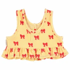 Piupiuchick Top Court Nœud Eponge Bio | Jaune Online