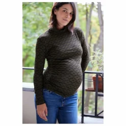 Paloma Collection Top de Grossesse Mathilda Seventies | Vert kaki Hot