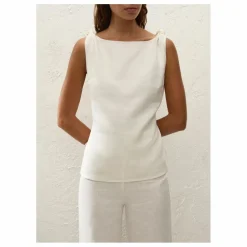 Hot Faithfull the Brand Top Flor Lin | Ecru