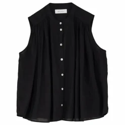 Outlet Skall Studio Top Louise Coton Bio | Noir