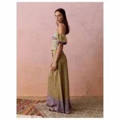 Boteh Top Lucent Lin | Vert Discount