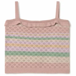 Best Coco au Lait Top Rayé Coton Bio | Rose