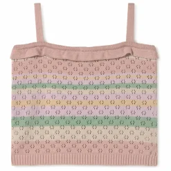 Best Coco au Lait Top Rayé Coton Bio | Rose