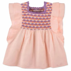 Gingersnaps Top Sylvia Volants | Rose pâle