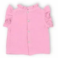 Discount the new society Top Volants Spyros Baby | Rose bonbon