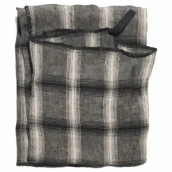 Le Monde Sauvage Linge De Table|Art De La Table|Torchon Highlands à carreaux en lin lavé |