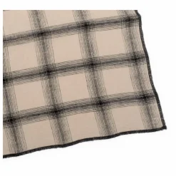 Le Monde Sauvage Torchon Highlands à carreaux en lin lavé | Beige rosé Clearance