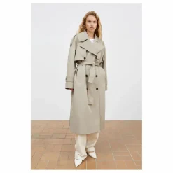 Outlet Skall Studio Trench Mahsa Coton Bio | Gris vert