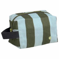 La cerise sur le gâteau Trousse de toilette cube | Bleu Turquoise - Vert Foncé