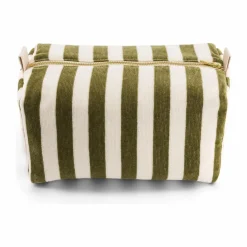 Homme/Femme Rose in April Trousse de toilette en éponge Vic rayée |