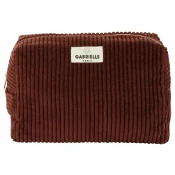 New Gabrielle Paris Trousse de toilette en velours côtelé | Jaspe