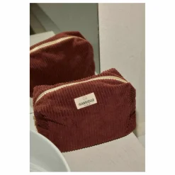 New Gabrielle Paris Trousse de toilette en velours côtelé | Jaspe