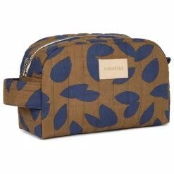 Nobodinoz Trousse de toilette imperméable Hyde Park Blue Leaves | Bleu