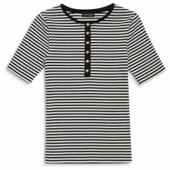 Anine Bing T-shirt Alessia Rayures | Noir Discount