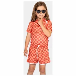 Sale Beach & Bandits T-shirt Anti-UV Checkered Love Fibres Recyclées | Corail