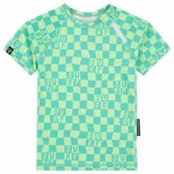 Enfant Beach & Bandits T-shirt Anti-UV Checkered Surf Fibres Recyclées |