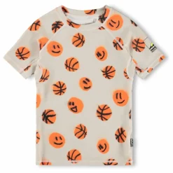 Enfant Molo Maillots De Bain|T-shirt Anti-UV Neptune Basketballs Fibres Recyclées |