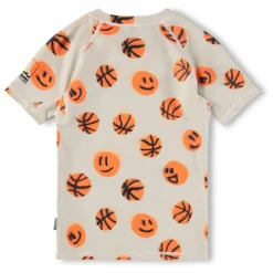 Enfant Molo Maillots De Bain|T-shirt Anti-UV Neptune Basketballs Fibres Recyclées |