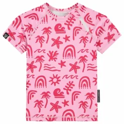 Hot Beach & Bandits T-shirt Anti-UV Tropical Vibes Fibres Recyclées | Rose