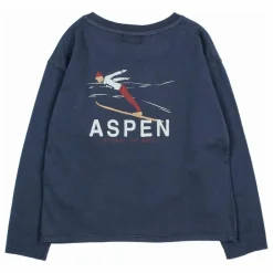 Outlet Búho T-shirt Aspen Coton Bio | Bleu marine