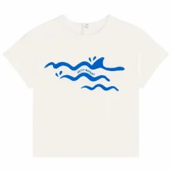 Clearance Petit Bateau T-Shirt Barlay Requin Coton Bio | Blanc