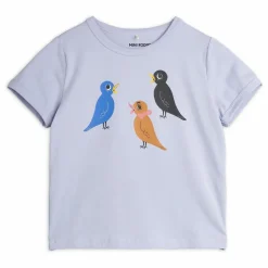 Mini Rodini T-shirt Bird Coton Bio | Lilas tLilas