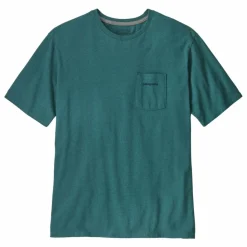 Homme Patagonia T-shirt Boardshort Logo Responsibili Fibres Recyclées |