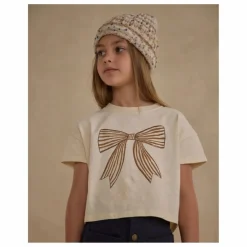 Rylee + Cru T-shirt Boxy Bow | Ecru