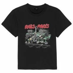 Discount Rails T-shirt Boyfriend | Noir