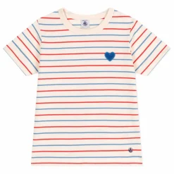 Hot Petit Bateau T-Shirt Breathy Coton Bio | Crème