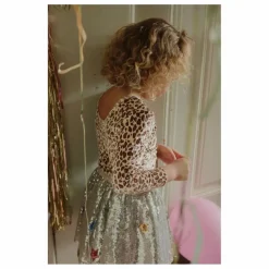 Online Konges Sløjd T-shirt Carlito Léopard Velours Fibres Recyclées | Beige