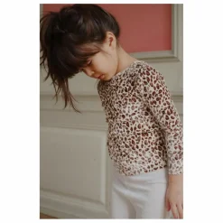 Online Konges Sløjd T-shirt Carlito Léopard Velours Fibres Recyclées | Beige