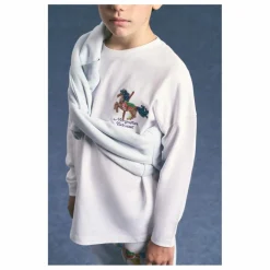 Online Maison Mangostan T-shirt Carnival Logo Coton Bio | Blanc