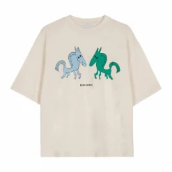 Online Bobo Choses T-shirt Chevaux Coton Bio x Smallable | Ecru
