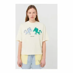 Online Bobo Choses T-shirt Chevaux Coton Bio x Smallable | Ecru