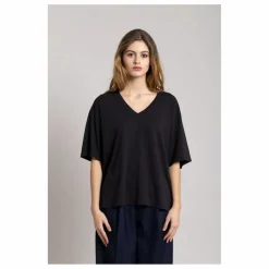 Smallable Woman T-shirt Cloud Coton Bio | Noir Sale