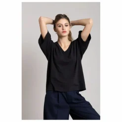 Smallable Woman T-shirt Cloud Coton Bio | Noir Sale