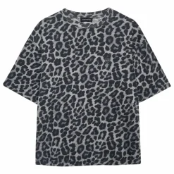Anine Bing T-shirt Cohen Léopard Coton Bio | Gris Hot