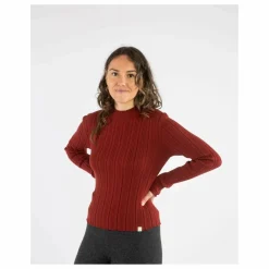 Femme Matona Tee-Shirts, Polos|T-shirt Col Cheminée Côtelé Coton Bio |