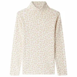 Bonpoint T-shirt Col Roulé Tahiti Cerises Coton Bio | Ecru Best